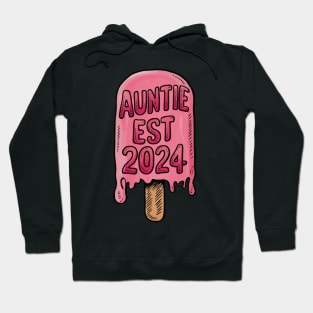 Promoted to Great Auntie Est 2024, Gift for Aunt Hoodie